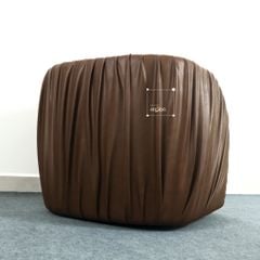 Ghế Armchair Da PU Dập Ply Phong Cách Ý Drape Lounge