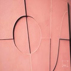 Tranh Kính Treo Tường Phong Cách Nghê Thuật  Wabi-Sabi Màu Morandi 40x60cm