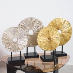 Tượng Decor Trang Trí Để Bàn Trumpet Mặt Trời Tròn Phong Cách Châu Âu