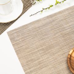 Tấm Lót Bàn Ăn Placemat PVC Phương Tây Cách Nhiệt Gân Trơn