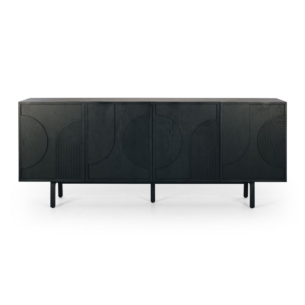 Tủ sideboard gợn sóng gân gỗ Arc