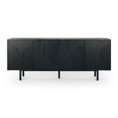 Tủ sideboard gợn sóng gân gỗ Arc