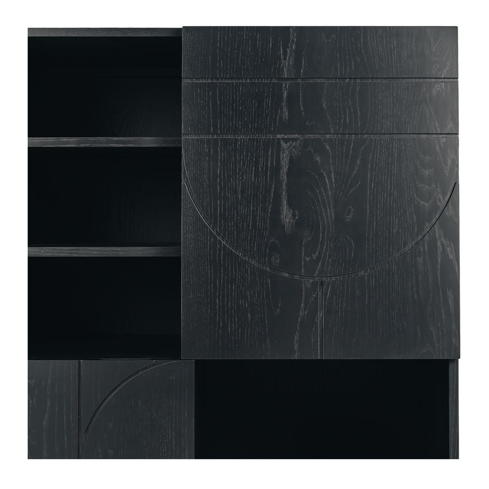 Tủ Rượu Decor Hightboard Oak - Màu Đen