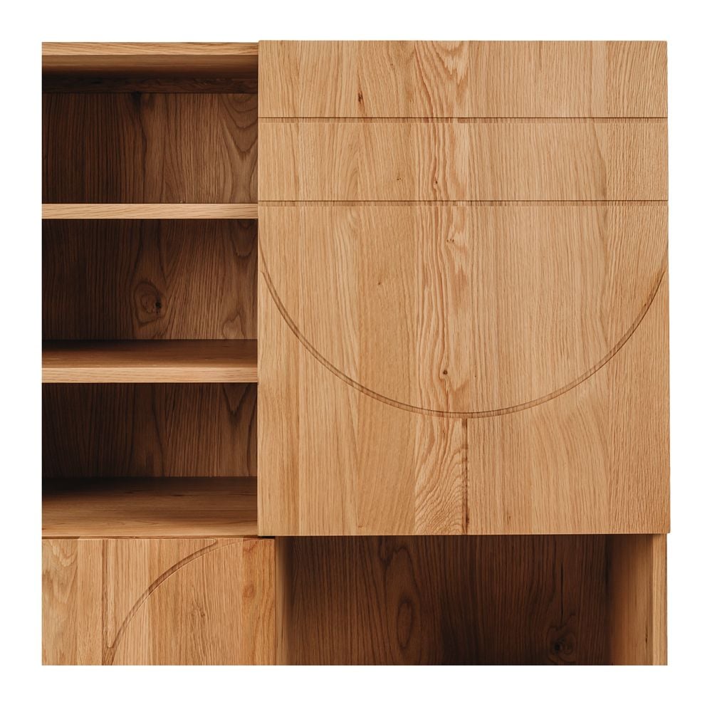 Tủ Rượu Decor Hightboard Oak - Màu Gỗ