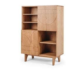 Tủ Rượu Decor Hightboard Oak - Màu Gỗ