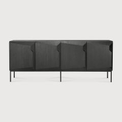 Tủ Console Sideboard Stairs Khối Nổi - Màu Đen