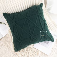 Set Vỏ Gối Tựa Lưng Linen Cao Cấp Thêu Hoa Văn Dệt Nổi Tây Âu