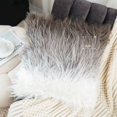 Vỏ Gối Tựa Lưng Lông Nhung Ngắn Dập Sợi ZicZac Bắc Âu