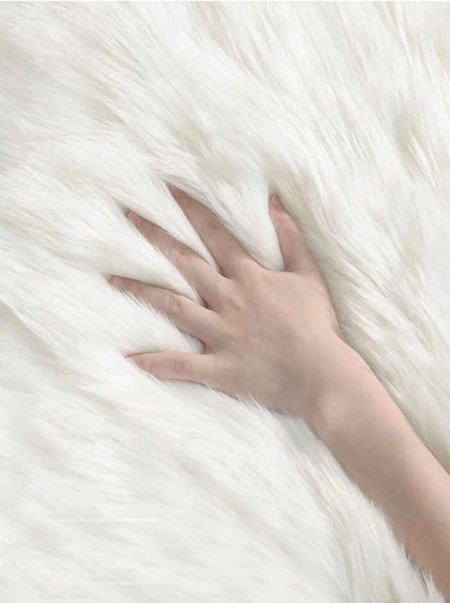 Thảm Lau Chân Lông Dài Sang Trọng Trang Gợn Sóng Bầu Dục