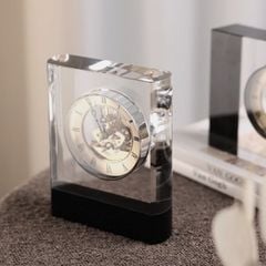 Đồng Hồ Pha Lê Để Bàn Trang Trí Máy Cơ Sang Trọng