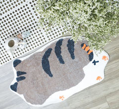 Thảm Lau Chân Hình Thú Lười Sợi Len Siêu Thấm Cute