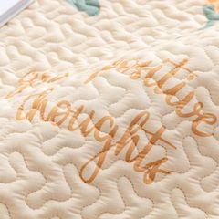 Thảm Trải Sàn Cotton Phong Cách Nhật Bản - Hoa xanh