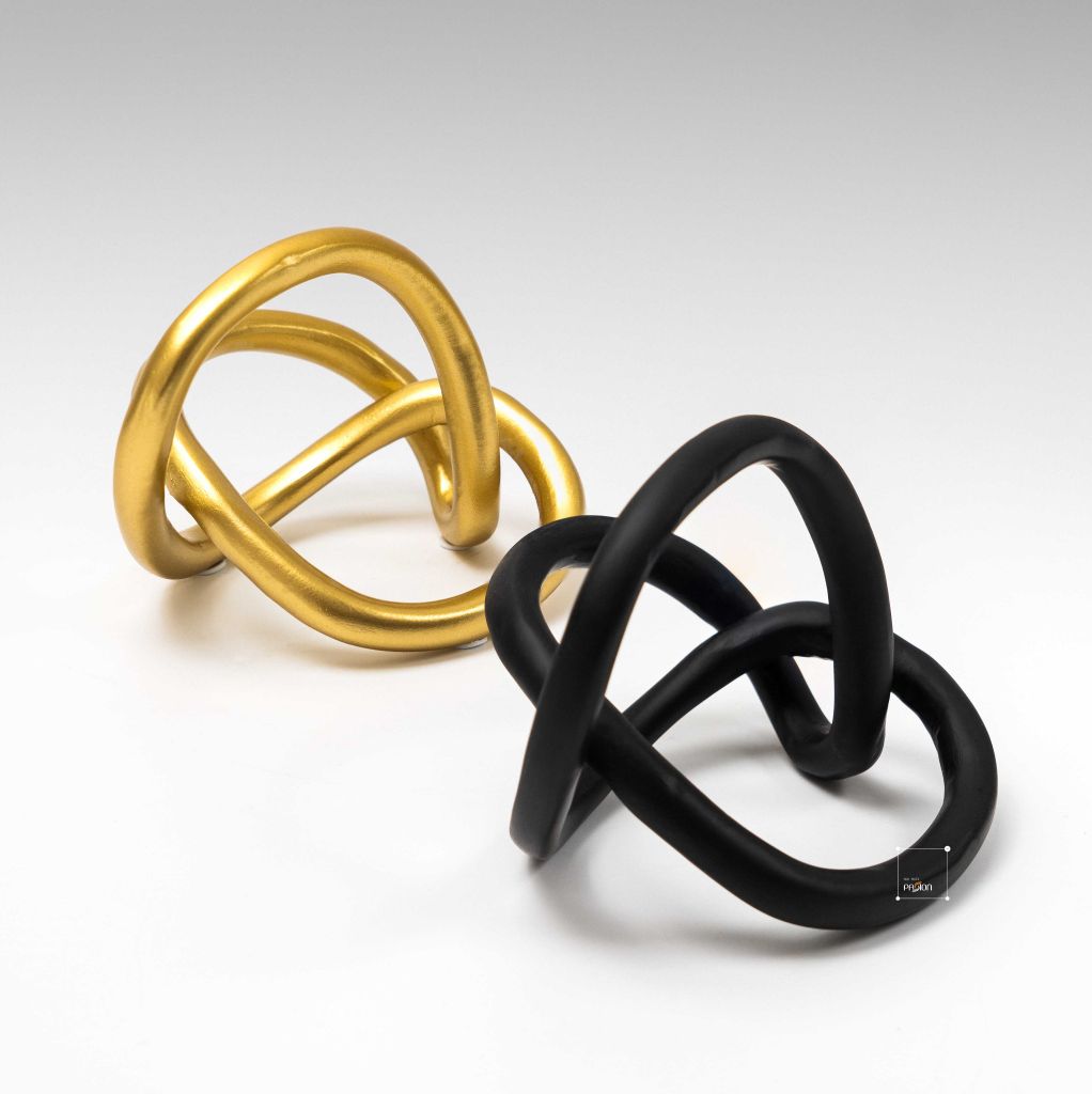 Đồ Trang Trí Để Bàn Kiểu Dây Gợn Sóng Tạo Điểm Nhấn Nghệ Thuật