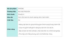 Tấm Lót Bàn Ăn Bằng Da Chống Thấm Nước