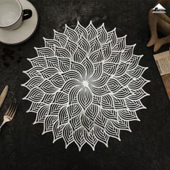 Tấm Lót Bàn Ăn Placemat In Cách Nhiệt Bronzing Sang Trọng