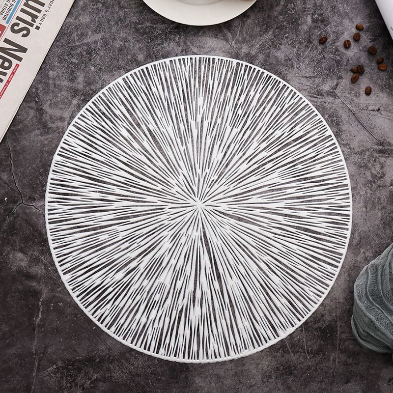 Tấm Lót Bàn Ăn Placemat In Cách Nhiệt Bronzing Sang Trọng