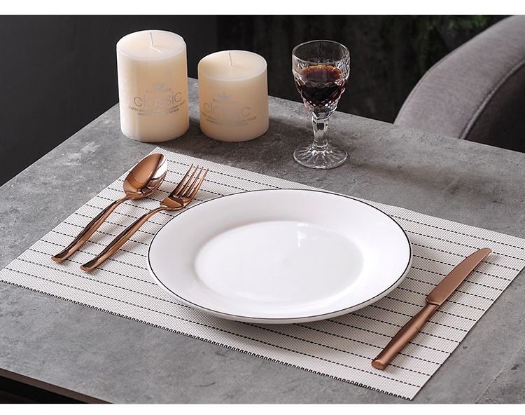 Tấm Trải Bàn PVC Đan Sọc Caro Trang Trí Bàn Ăn Nhà Hàng