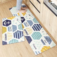 Thảm Bếp PVC Chống Thấm Chống Trơn Trượt Họa Tiết Núi Biển