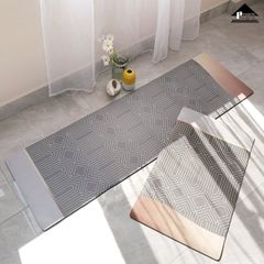 Thảm Bếp PVC Chống Thấm Nước Dễ Vệ Sinh Họa Tiết Kim Cương