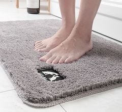 Thảm Lau Chân Chống Thấm Trơn Màu Đế Chống Trượt