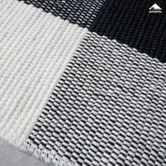 Thảm Lau Chân Trang Trí Canvas Phối Màu Caro
