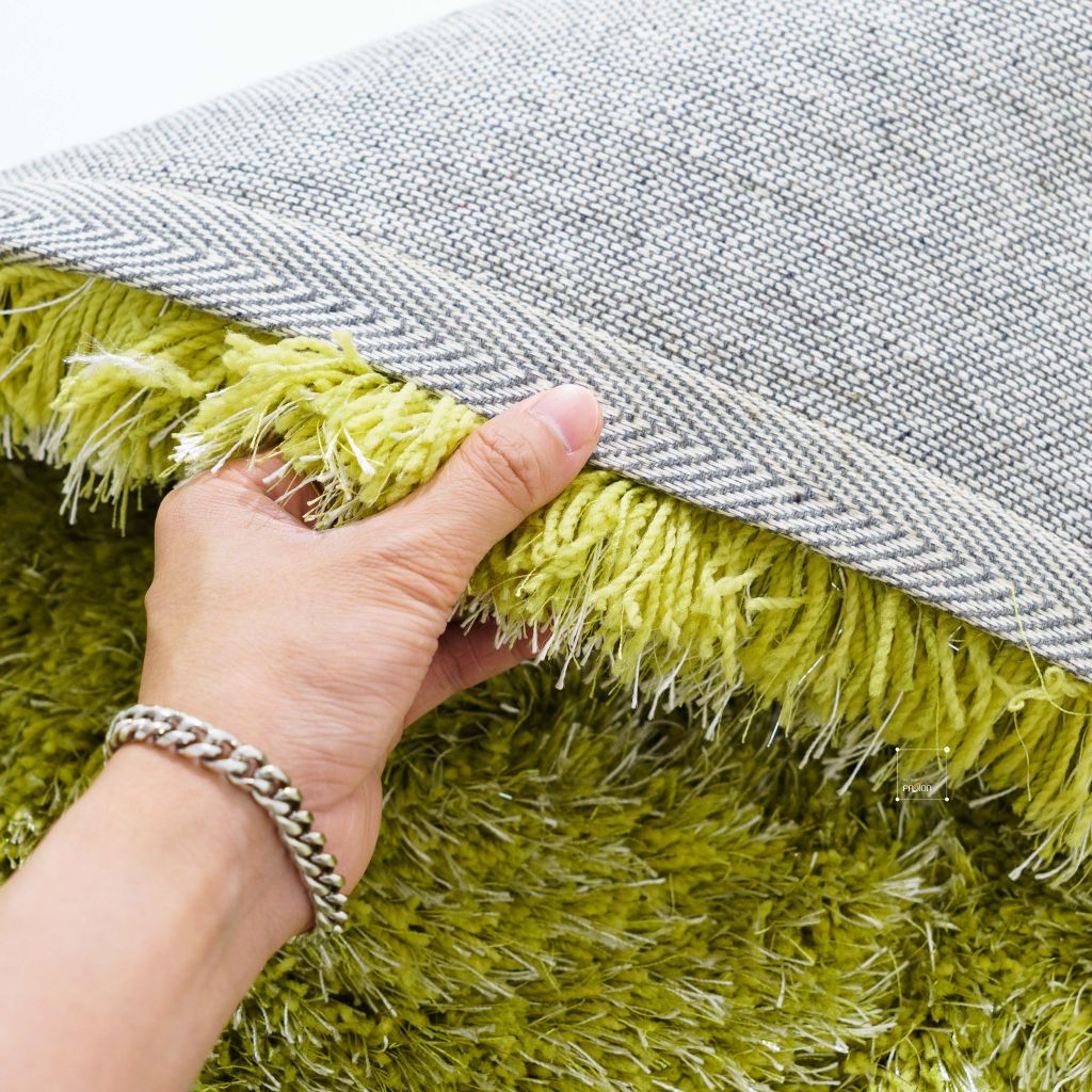 Thảm Lông Dệt Sợi Phối Màu Đế Canvas Thảm Trang Trí Cao Cấp