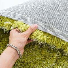 Thảm Lông Dệt Sợi Phối Màu Đế Canvas Thảm Trang Trí Cao Cấp