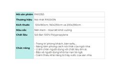 Thảm Lông Sợi Ngắn Alice Họa Tiết Hình Học Tối Giản Nâu