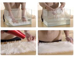 Thảm Lông Trải Sàn Lông Mịn Nhập Khẩu Dáng Gợn Sóng