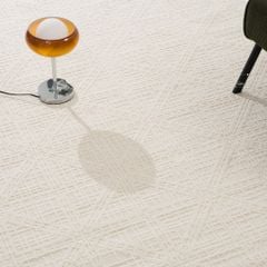 Thảm Trải Sàn Màu Trắng Bắc Âu Sợi Dệt Nổi Tam Giác Chống Thấm