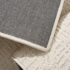 Thảm Trải Sàn Màu Trắng Bắc Âu Sợi Dệt Nổi Tam Giác Chống Thấm