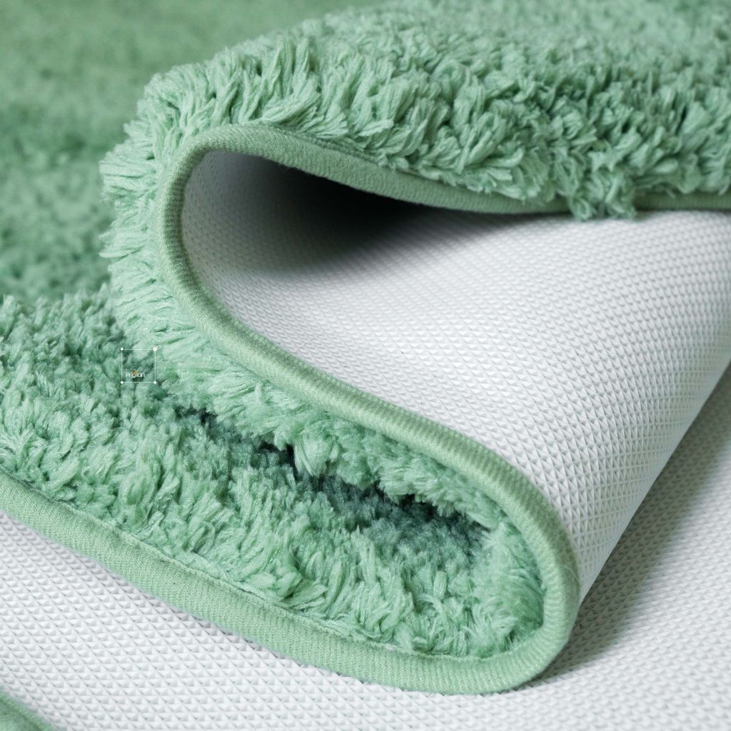 Thảm Tròn Trải Sàn Phòng Sợi Lông Len Trơn Màu 160cm