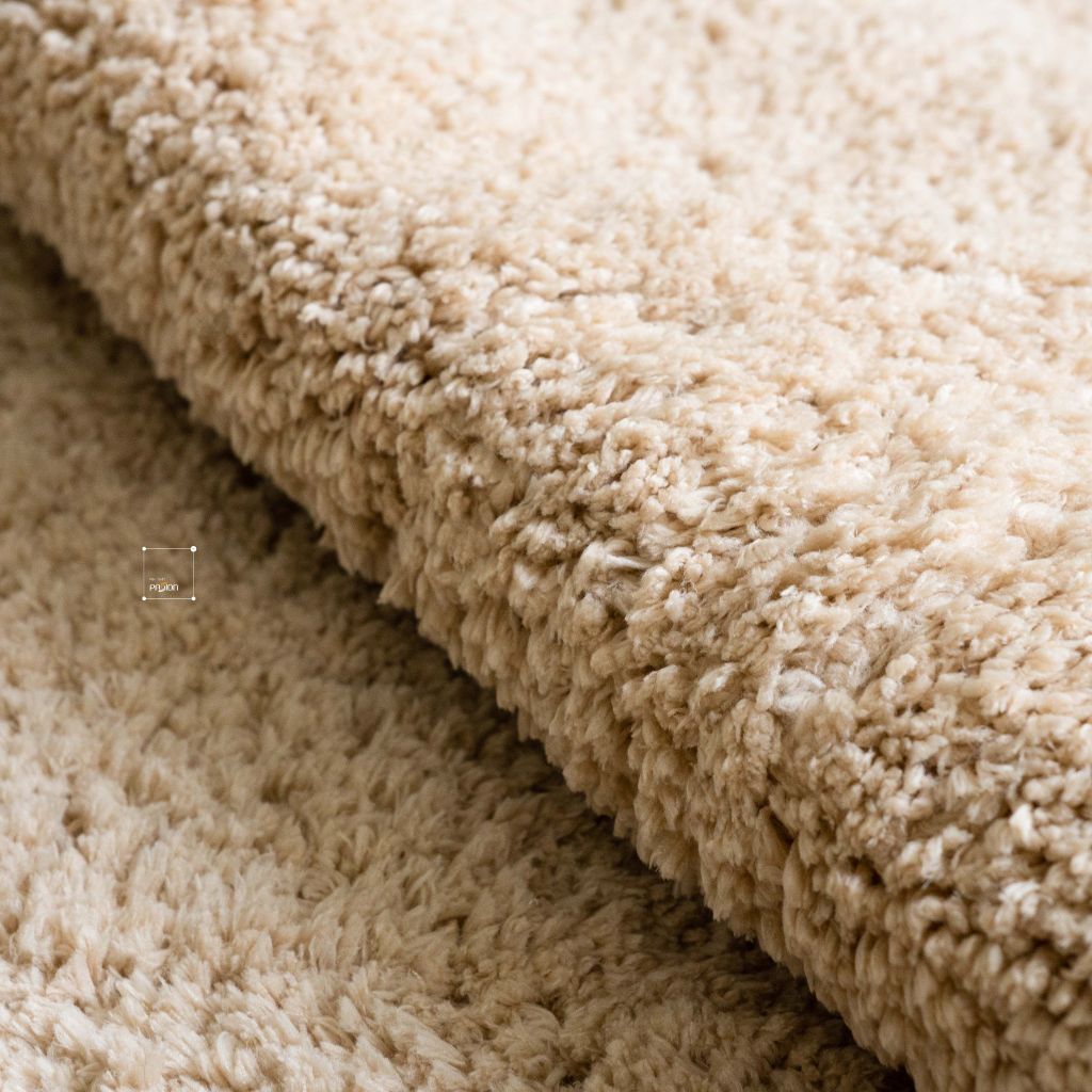 Thảm Tròn Trải Sàn Phòng Sợi Lông Len Trơn Màu 160cm