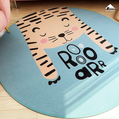 Thảm Tròn Trang Trí Đệm Bông Hoạt Hình 100cm