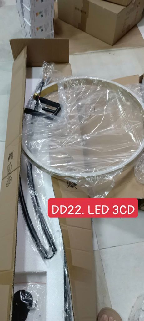 Đèn Sàn Thân Cong Decor Phòng Khách Chao Thanh Tròn Hiện Đại