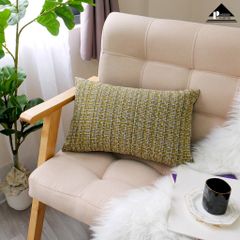 Vỏ Gối Tựa Lưng Dệt Sợi Jacquard Đính Sợi Kim Tuyến Dệt Sọc Hiện Đại