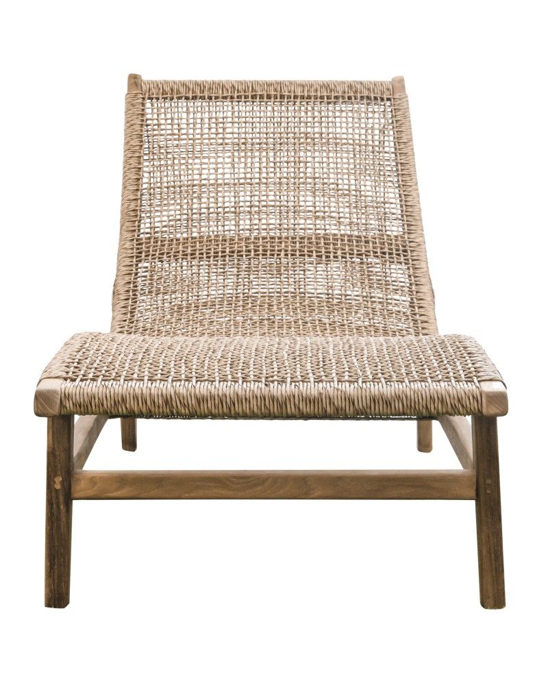 Ghế Dài Ngoài Trời Gỗ Teak Đan Dây