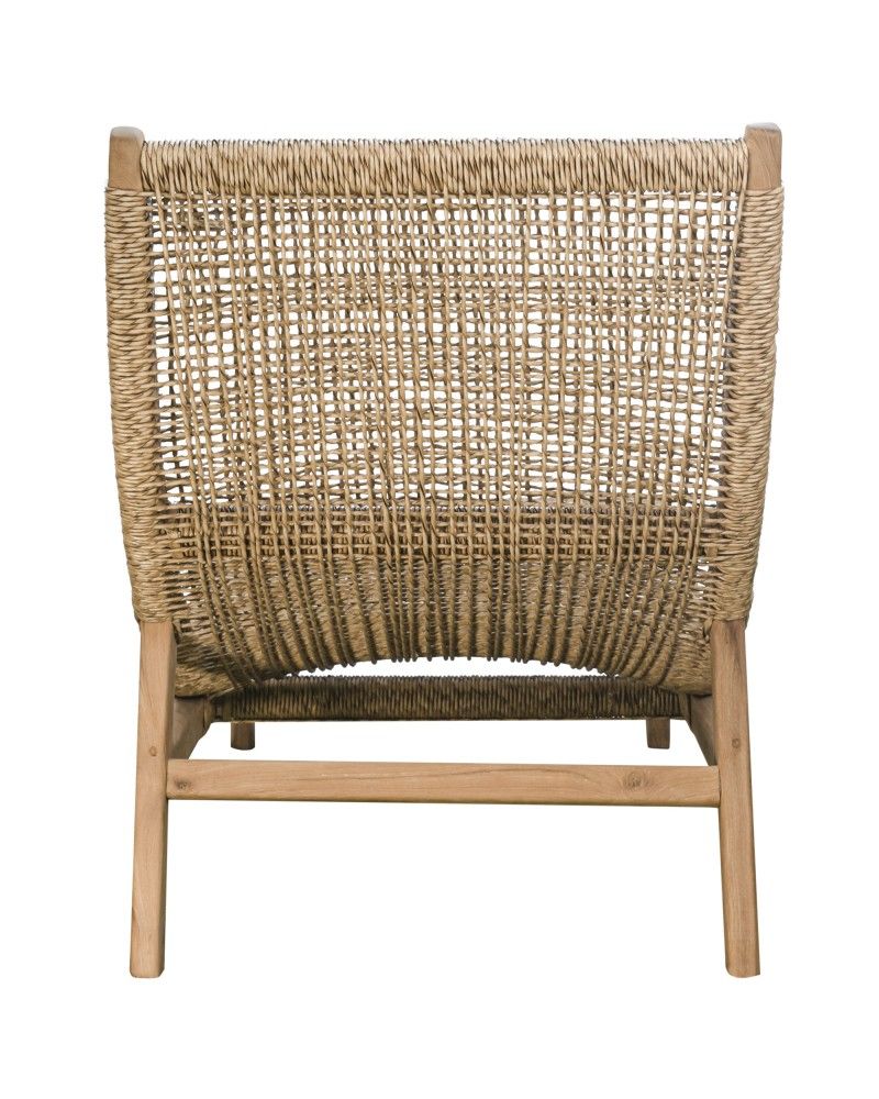 Ghế Dài Ngoài Trời Gỗ Teak Đan Dây