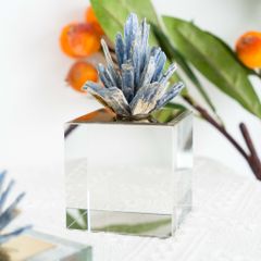 Tượng Pha Lê Decor Phối Thạch Ánh Xanh Sang Trọng