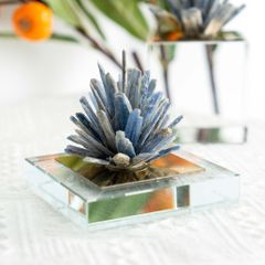 Tượng Pha Lê Decor Phối Thạch Ánh Xanh Sang Trọng