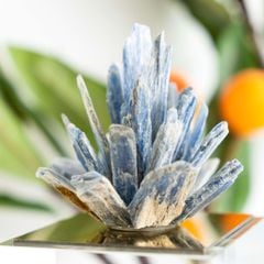 Tượng Pha Lê Decor Phối Thạch Ánh Xanh Sang Trọng
