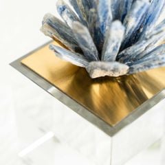 Tượng Pha Lê Decor Phối Thạch Ánh Xanh Sang Trọng