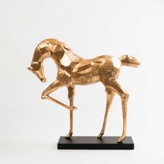 Tượng Trang trí Lớn Điêu Khắc Hình Ngựa Metal Sang Trọng