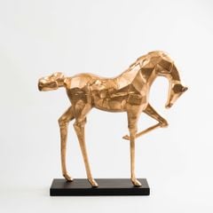 Tượng Trang trí Lớn Điêu Khắc Hình Ngựa Metal Sang Trọng
