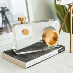 Tượng Trang Trí Máy Ảnh Camera Pha Lê Decor Tủ Kệ Nội Thất