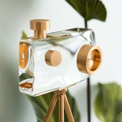 Tượng Trang Trí Máy Ảnh Camera Pha Lê Decor Tủ Kệ Nội Thất
