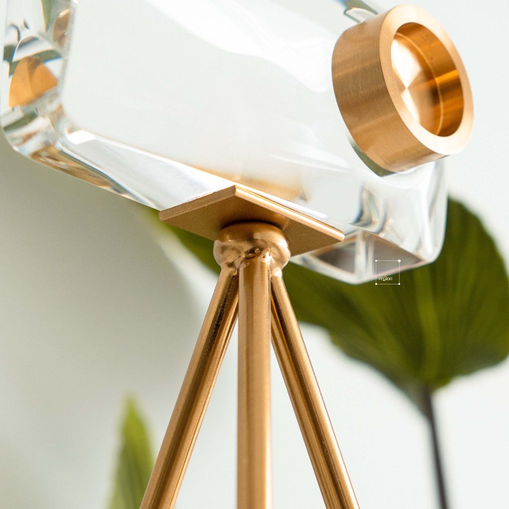 Tượng Trang Trí Máy Ảnh Camera Pha Lê Decor Tủ Kệ Nội Thất