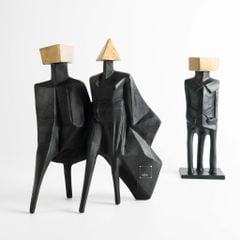 Tượng Trang Trí Trừu Tượng Hình Tướng Sĩ Nhật Bản