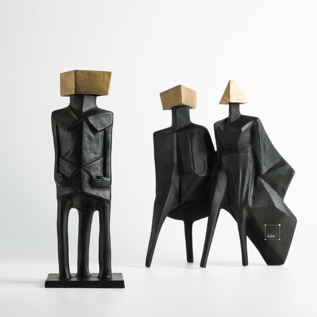 Tượng Trang Trí Trừu Tượng Hình Tướng Sĩ Nhật Bản