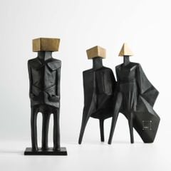 Tượng Trang Trí Trừu Tượng Hình Tướng Sĩ Nhật Bản